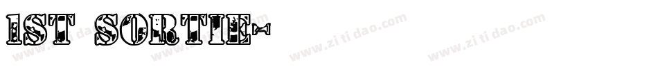 1st Sortie字体转换